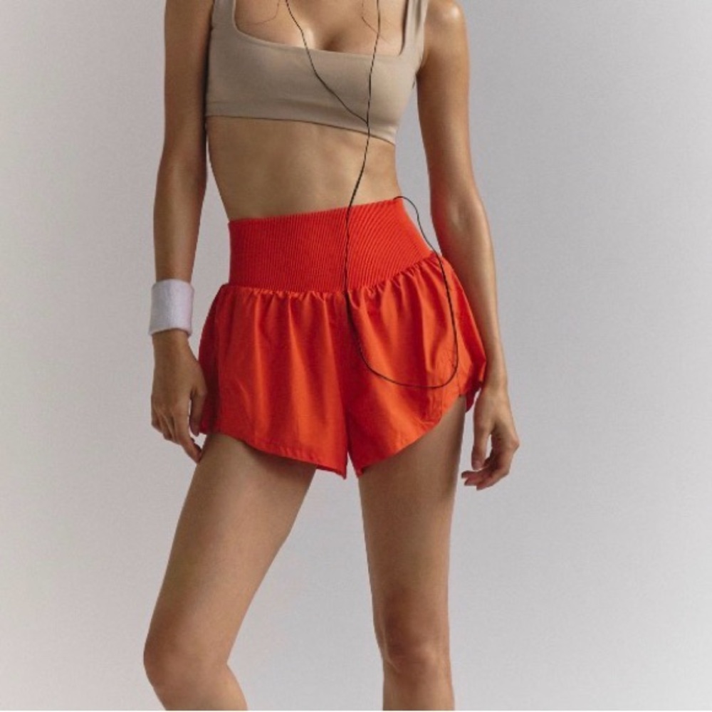 FP Movement by Free People Vibrant Orange Athletic Shorts